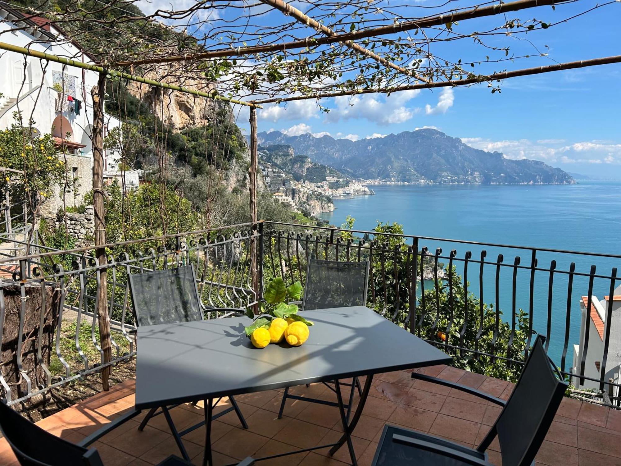 Amalfi 51 Con Vista Mare, Giardino E Terrazze Vila Conca dei Marini Exterior foto