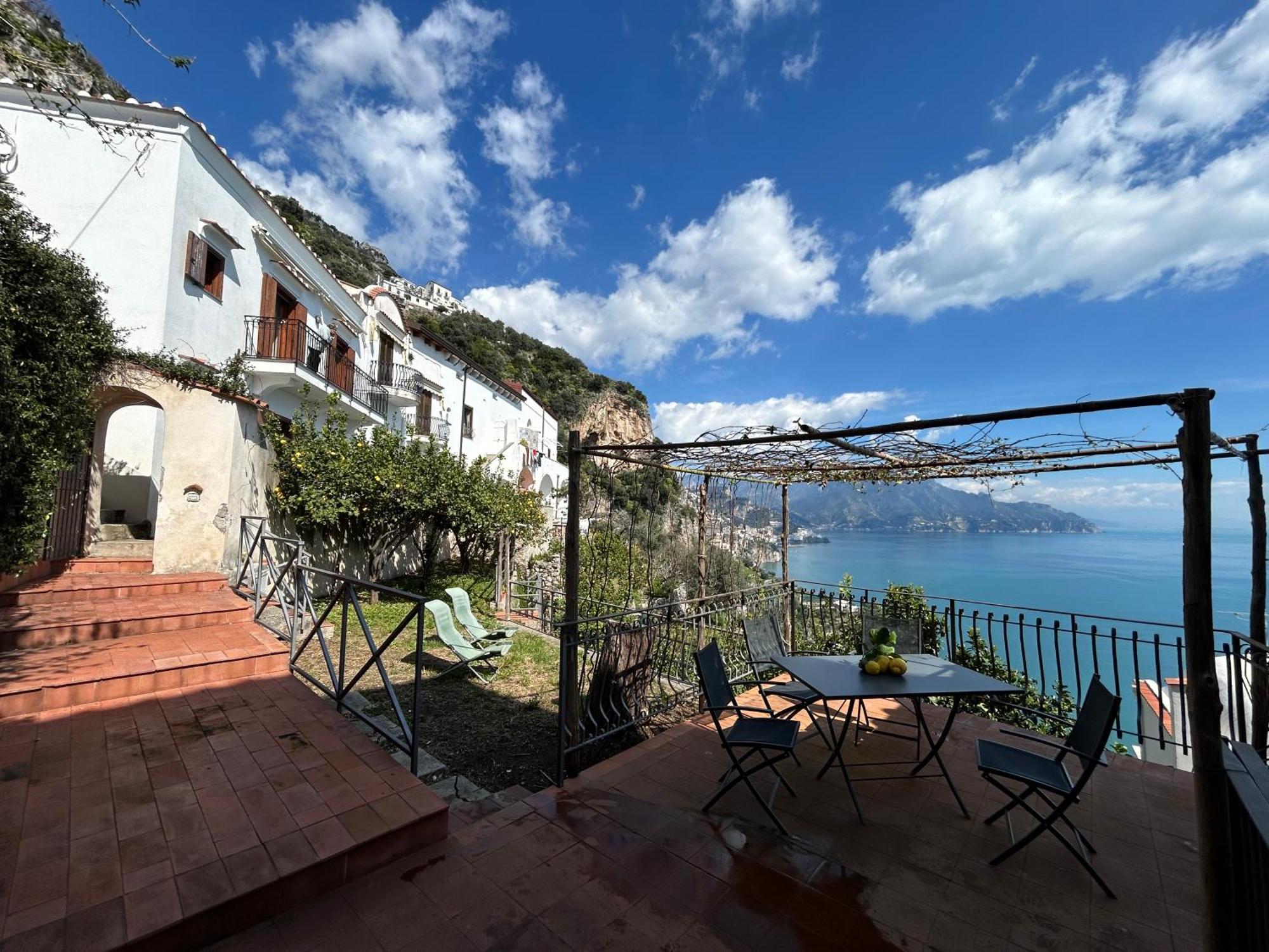 Amalfi 51 Con Vista Mare, Giardino E Terrazze Vila Conca dei Marini Exterior foto