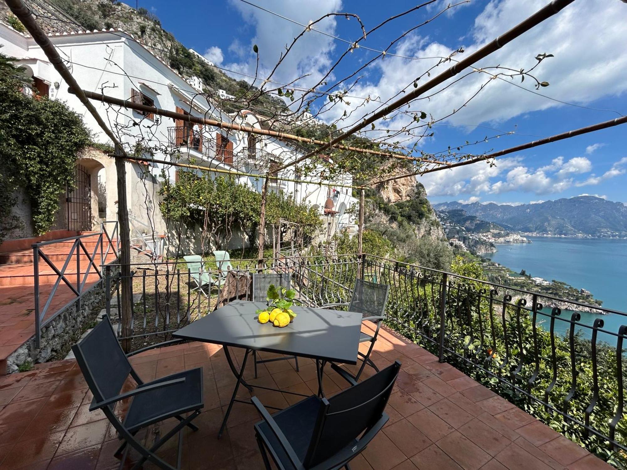 Amalfi 51 Con Vista Mare, Giardino E Terrazze Vila Conca dei Marini Exterior foto