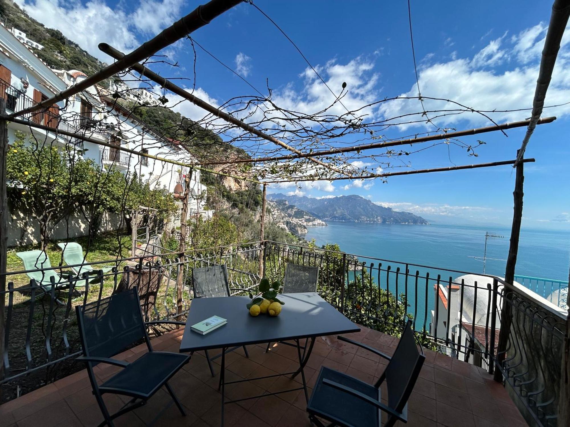 Amalfi 51 Con Vista Mare, Giardino E Terrazze Vila Conca dei Marini Exterior foto